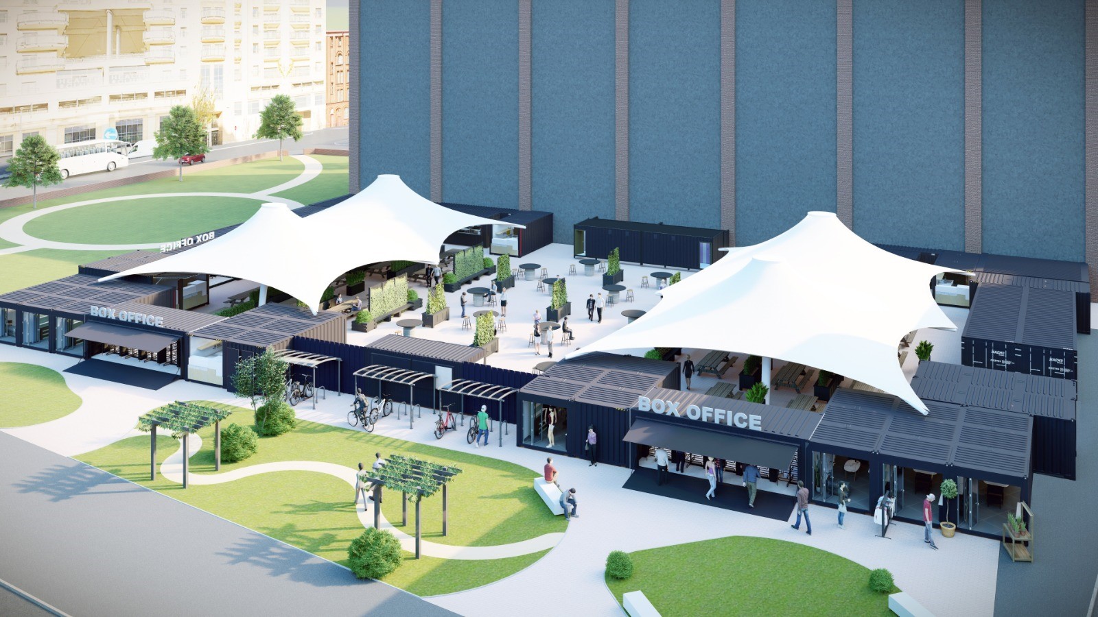 Pop-up set for temporary home at Kainos’ Bankmore Square site