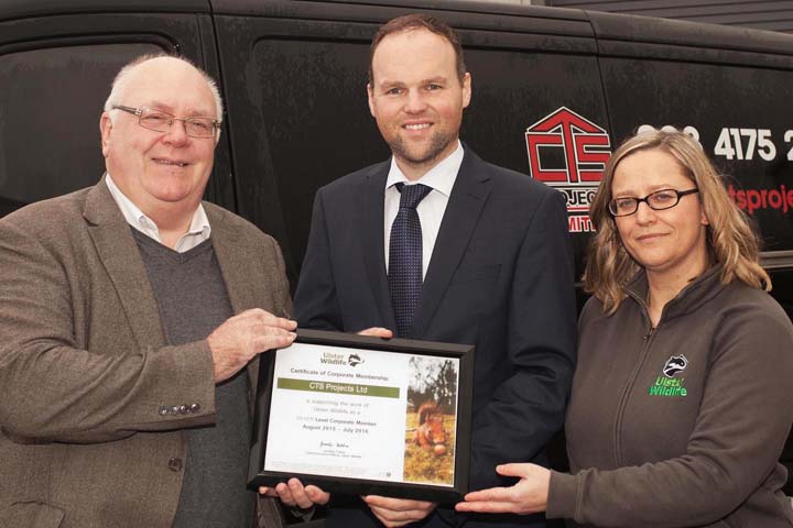 Ulster Wildlife warmed by CTS Project’s support