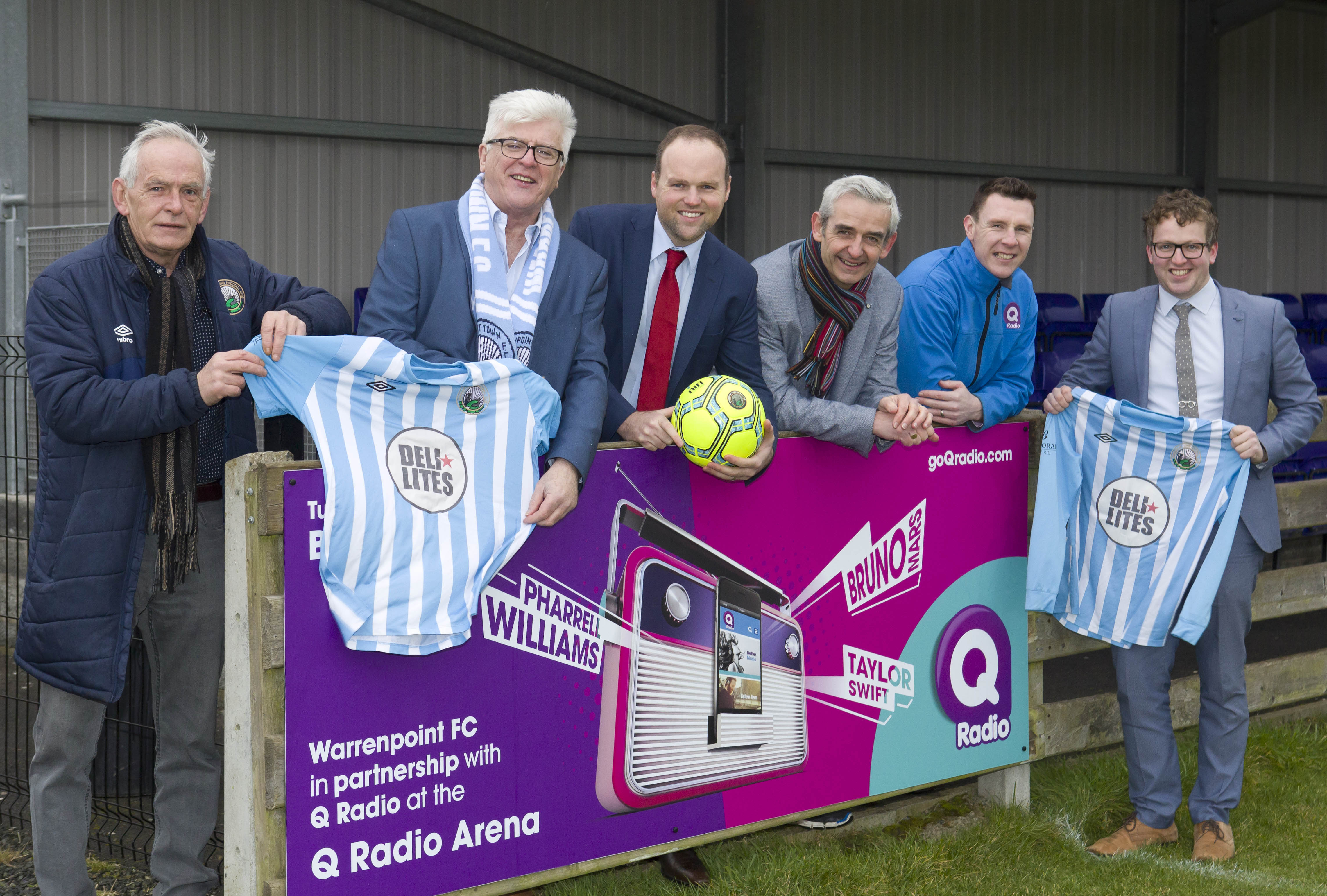 Warrenpoint Town FC score with Q Radio partnership