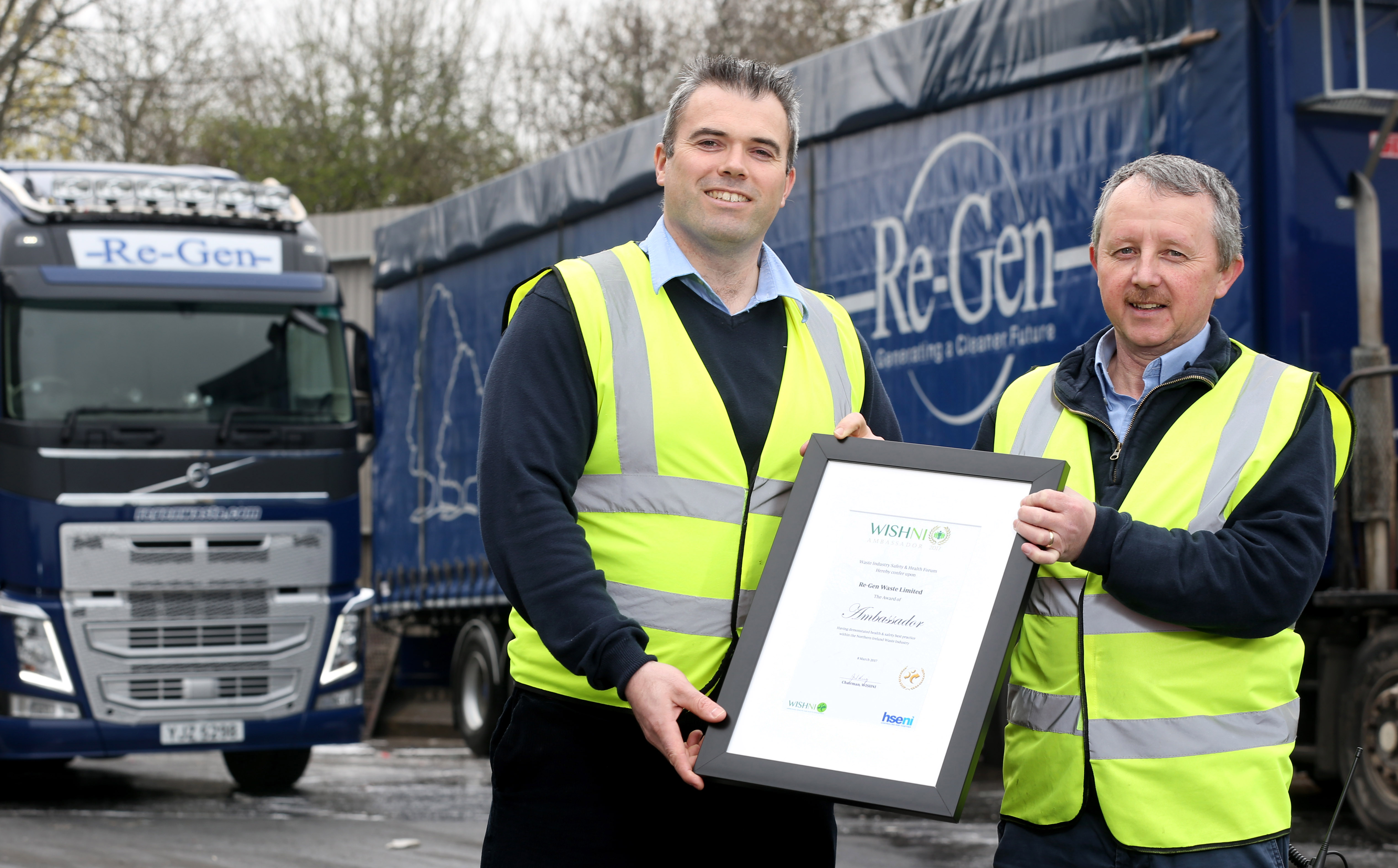 Re-Gen Waste Ltd receives major Health and Safety Industry Award